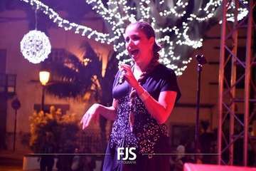 Concierto de la cantante grancanario Cristina Ramos en la plaza de San Juan/Francisco Javier Santana./Francisco Javier Santana.